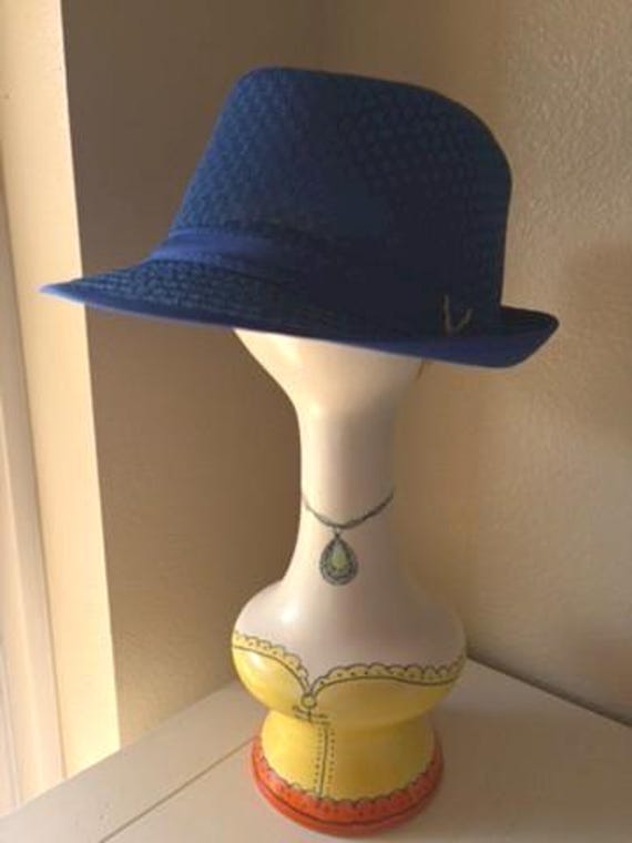 BLUE SPRING FEDORA Hat Size Small - image 13