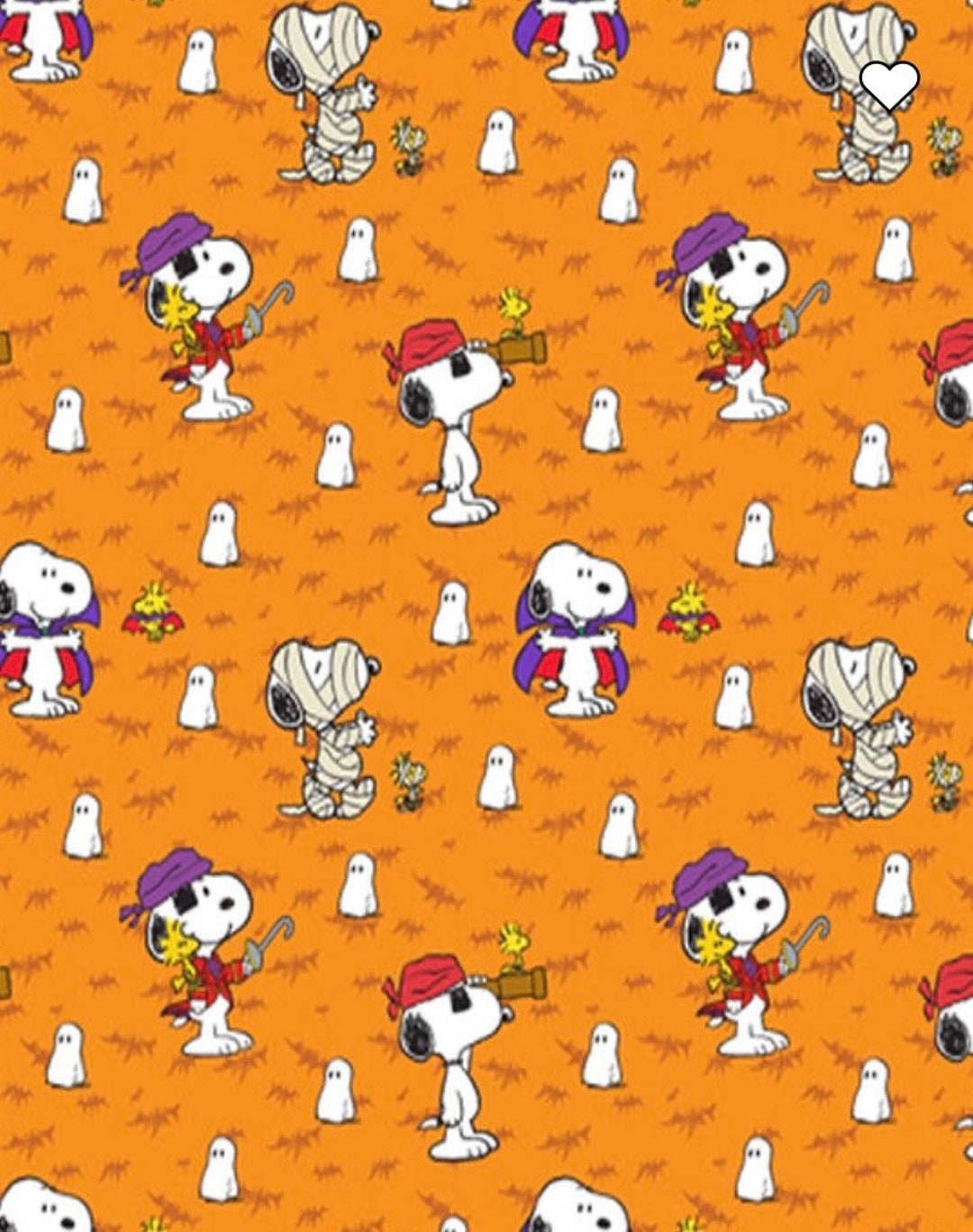 New 2023 Halloween Licensed Peanuts Fabric. Handmade Pillowcase