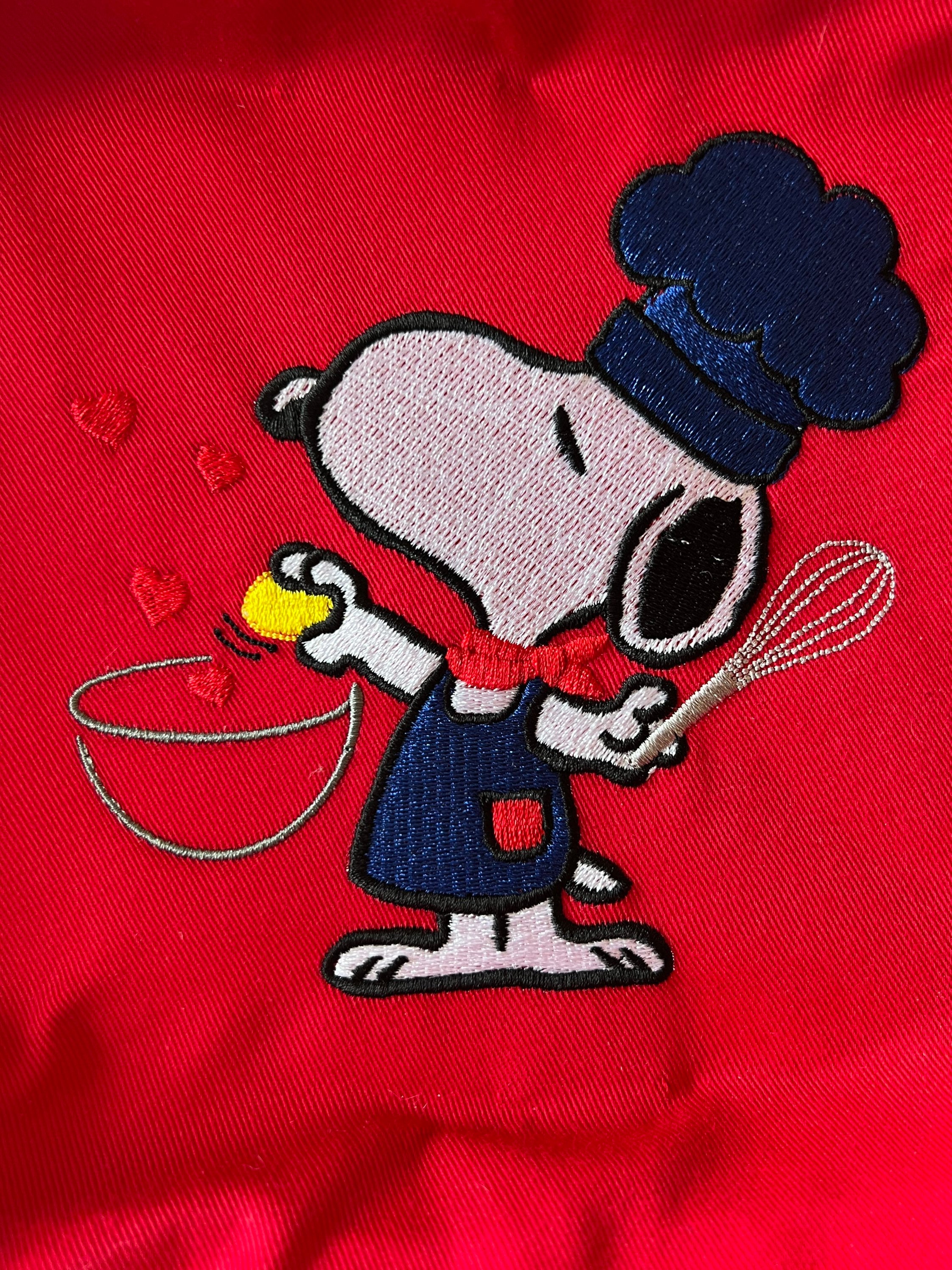 Cooking With Chef Snoopy in the Kitchen Apron Adult Size 