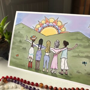 Together We Rise - 5x7 Greeting Card - Blank Inside