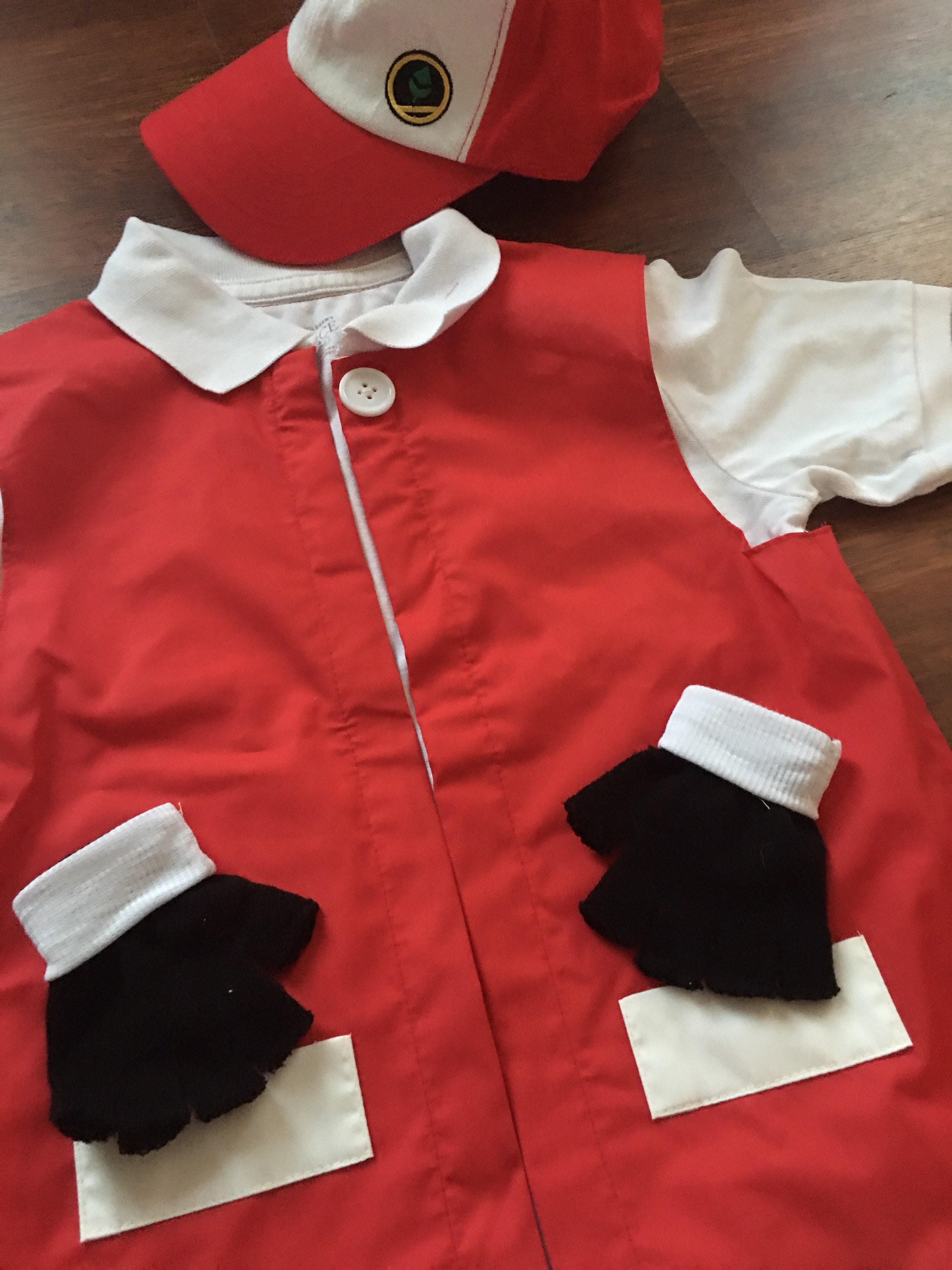 Child Set Boy's Pokemon RED Trainer Costume Cosplay 3 