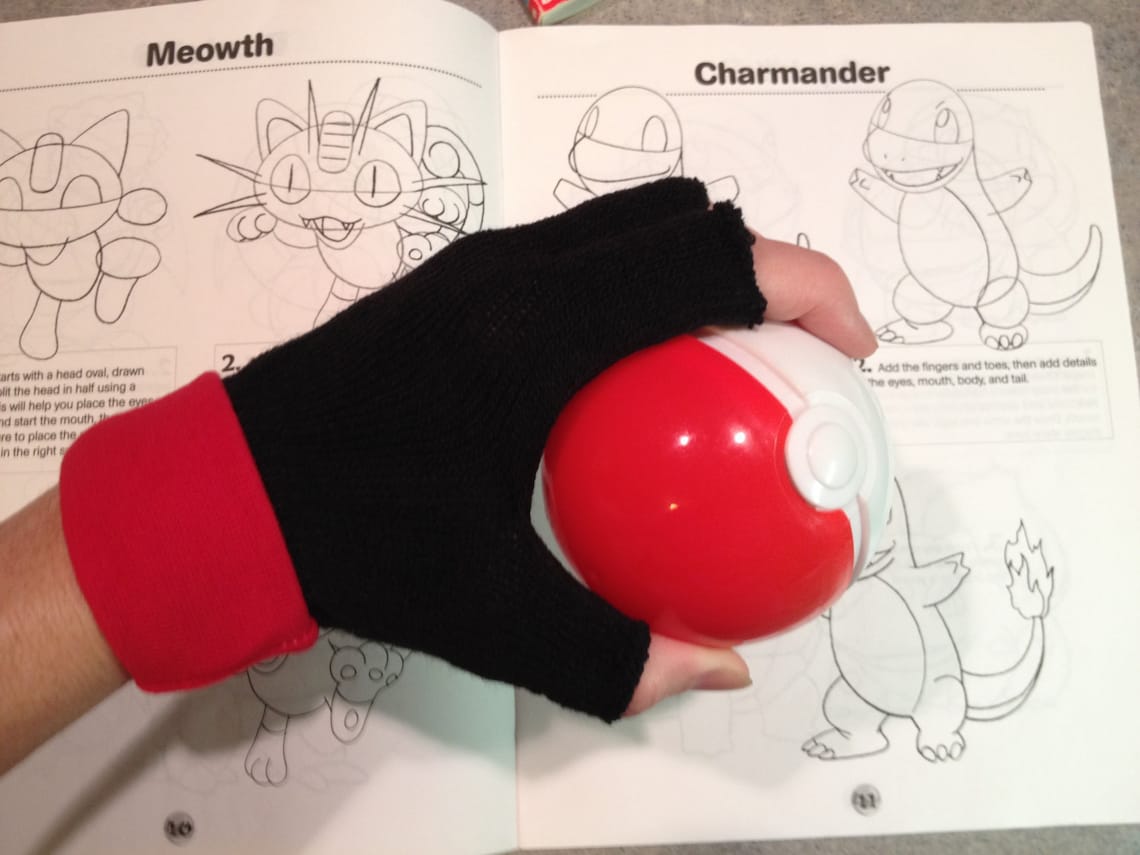 Pokemon TRainer GLOVES XY Costume Cosplay Gloves Etsy