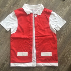 Disfraz de Entrenador Pokémon Rojo para adulto/hombre - Chaqueta de cosplay