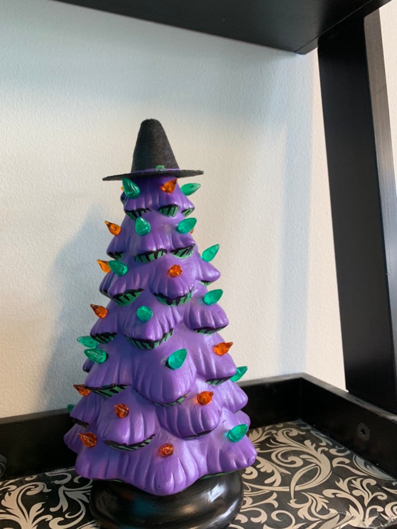 Ceramic Halloween Tree Fine Art Ceramics Art & Collectibles