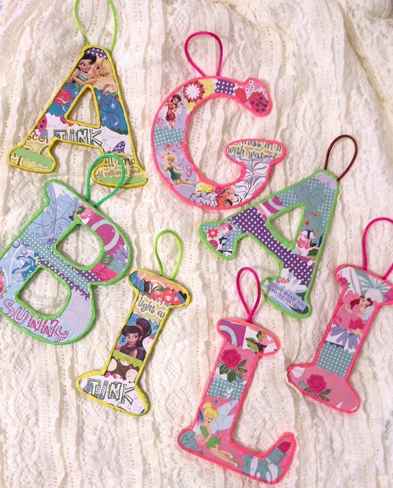 Items similar to Tinker Bell Fairy Letter Girl's Room Decor Nursery on Etsy