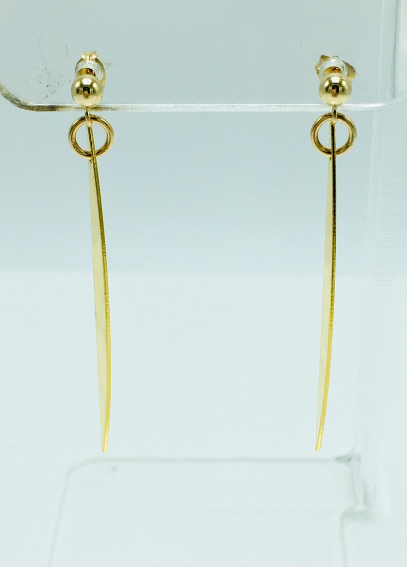 Gold Half Moon Earrings