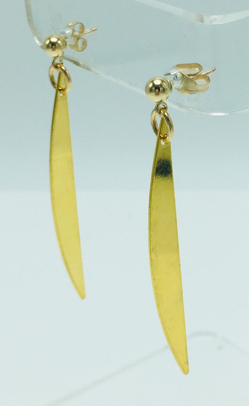 Gold Half Moon Earrings