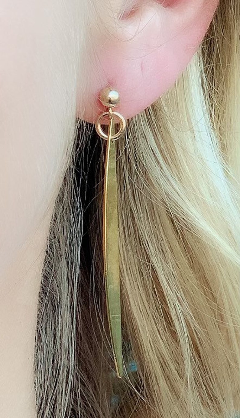 Gold Half Moon Earrings
