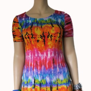 Hawaiian Anuhea (rainbow) dress - Stretch - XL Plus - Made in Hawaii USA- Pullover  Hawaiian flair! Perfect for travel - Comfortable - Large