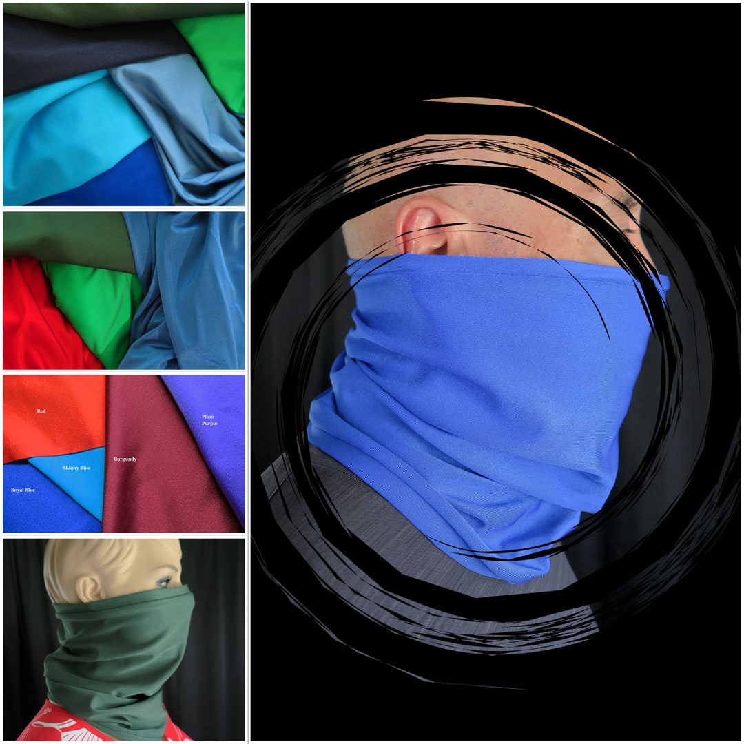 XL 2XL 3XL Extra Large Neck Gaiter Face Cover Stretch Washable