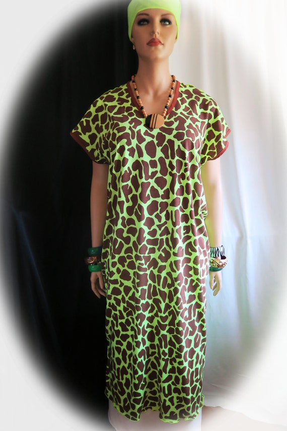 giraffe maxi dress
