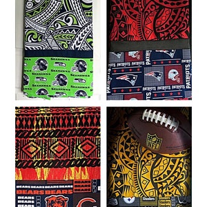 NFL Sports Team Lavalava: Hawaiian Sarong Wrap - Made in Hawaii USA