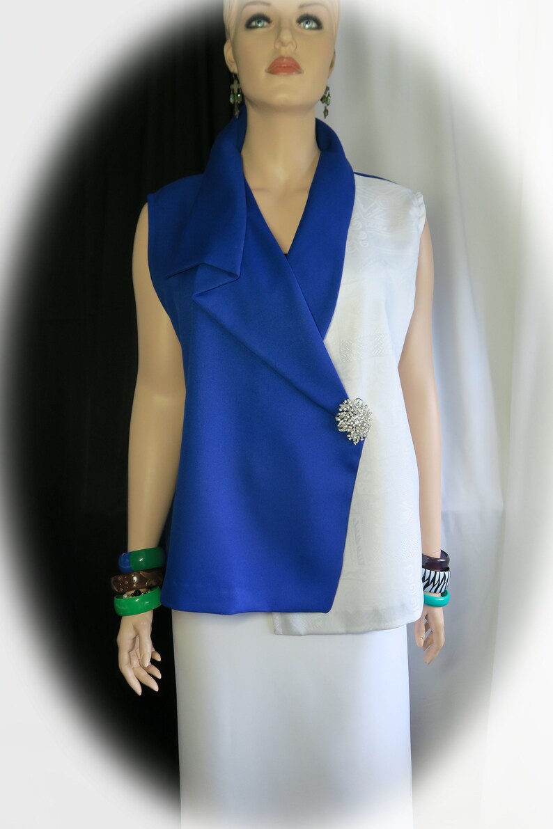 white formal top plus size