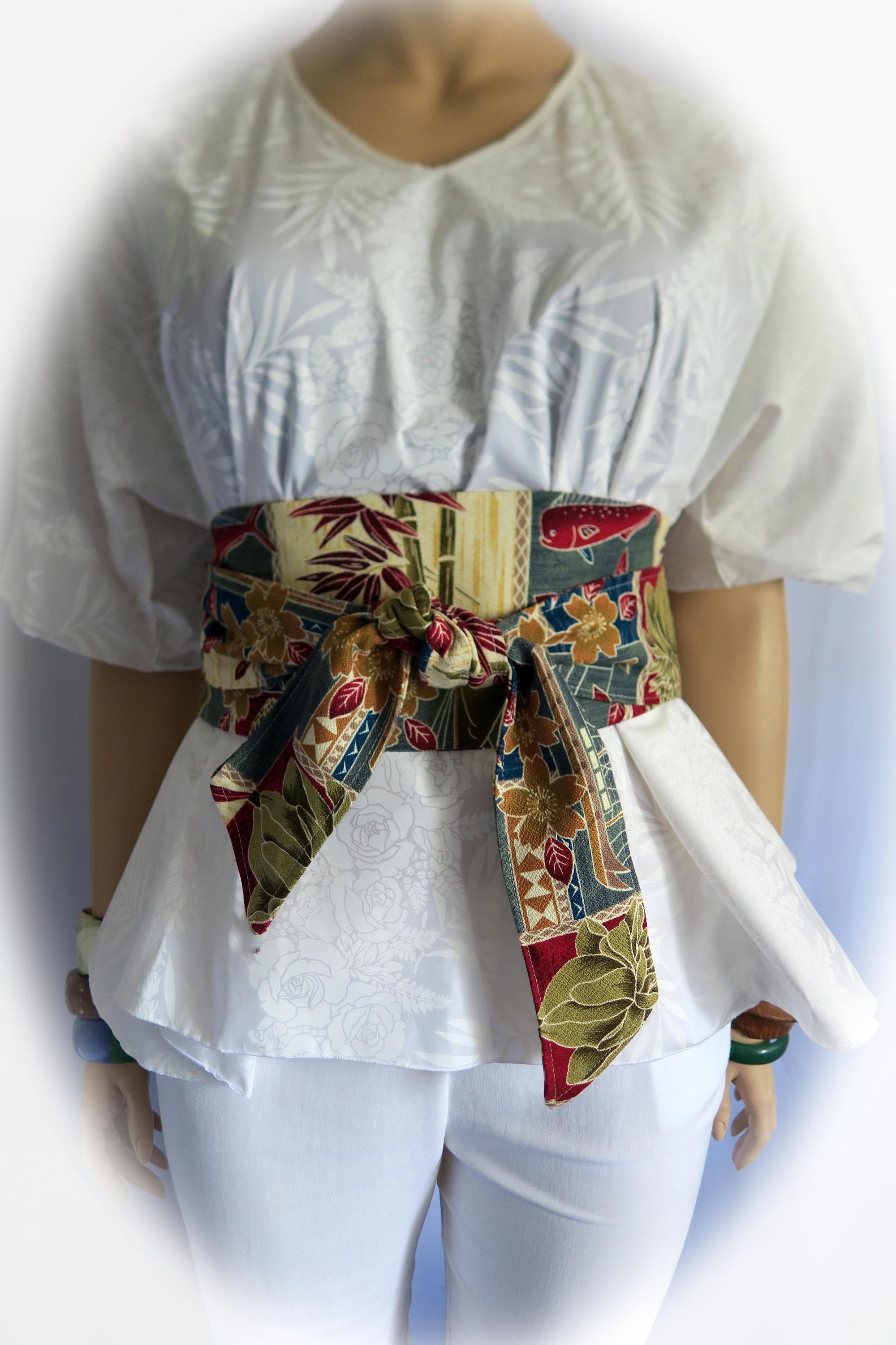 Floral Obi Belt - Etsy