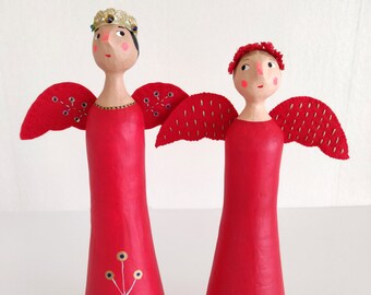 Angel, Christmas, Yule, Scandinavian sculpture, folklore, folkart