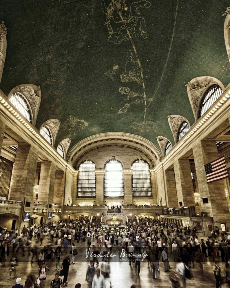 New York Photography Grand Central Station, NYC photo, Fine Art Photography, New York Architecture, 8x10 Photo, Manhattan, New York image 1