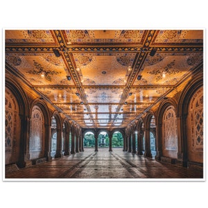  Bethesda Terrace Central Park New York City NYC Manhattan Photo  Photograph Cool Wall Decor Art Print Poster 36x24: Posters & Prints