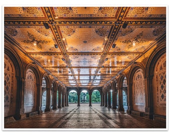 NYC Photography, Bethesda Terrace, Central Park, New York Art Print, New York Photography, NYC Urban Art, Home Decor, Manhattan