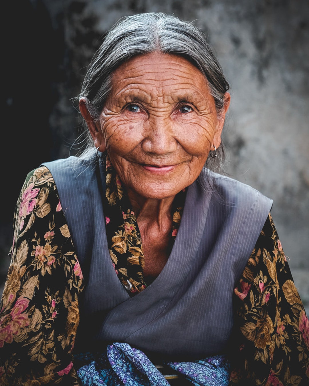 Tibetan Woman Portrait Nepal Elderly Tibetan Woman Portrait picture
