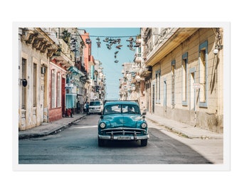 Cuba Photography, Havana Decor, Wall Art, Classic Car Havana Cuba, Fine Art Photography, Havana Streets, Havana Cuba Photo, 8x12 photo