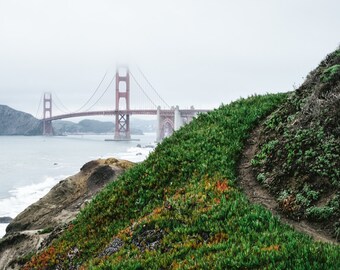 San Francisco Photography - puente Golden Gate, San Francisco, California, Golden Gate foto, San Fran impresión, Foto arte California 8 x 10