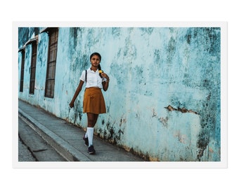 Cuba Photography, Havana Decor, Wall Art, Cuban Girl, Cuban People, Fine Art Photography, Havana Streets, Havana Cuba Photo, 8x12 photo