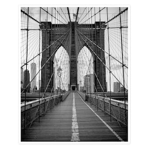 Brooklyn Bridge, New York City Photography, NYC, Big Apple, Large Photographic Print, Art print, Wall Decor, Home Decor,  New York Art