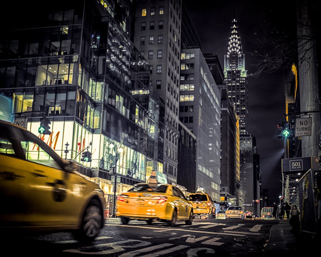 New York Photography - Manhattan at Night, Gotham, Chrysler