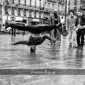 Black & White Street Fotografia Break tancerzy-8x10 zdjęcie