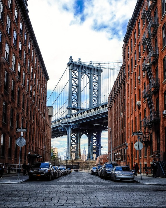 New York Photography Manhattan Bridge Color Photograph View Etsy