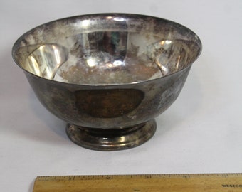 Vintage Reed and Barton SilverPlate Bowl - Nice Aged Patina, can easily be polished if desired