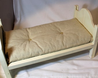 Hand-made Azek Doll Bed for 18" dolls like American Girl Doll