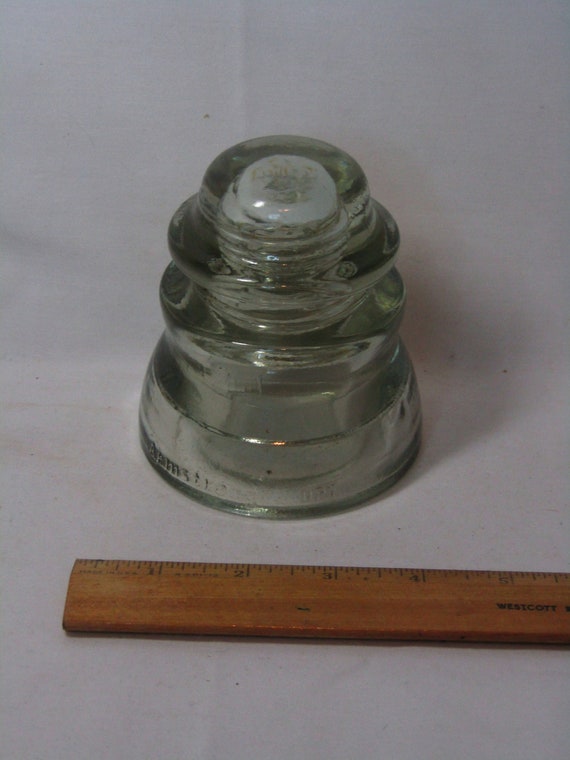 Vintage Armstrong Glass Wire Insulator Clear Etsy