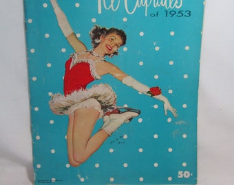 Vintage 1953 Ice Capades Program Booklet - Brigadoon - Cover Art by Joe De Mars