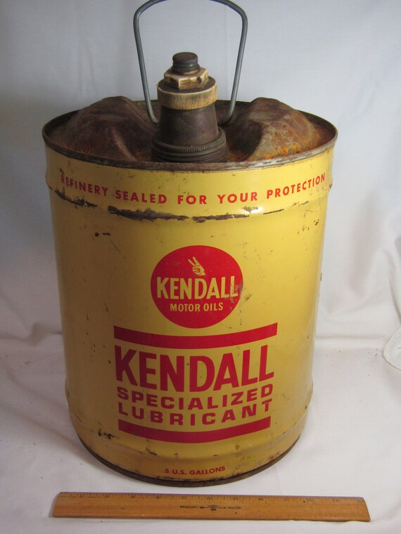 Vintage Kendall Motor Oil Specialized Lubricant 5 US Gallon Can