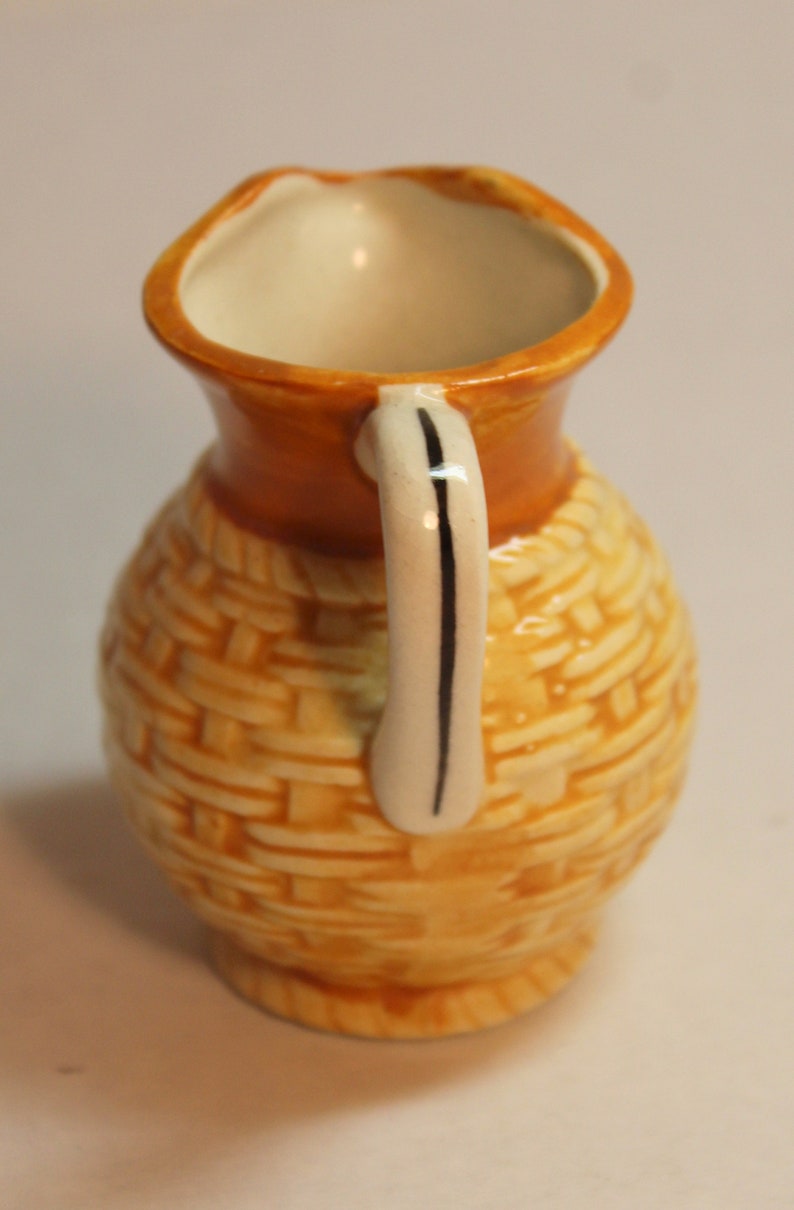 Pattern For Miniature Pitcher Vintage Miniature Jug/pitcher Basket Weave Pattern WWII Occupied Japan ...