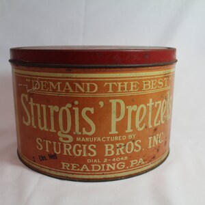 Sturgis Pretzels Tin - Etsy