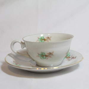 Vintage Cup and Saucer Bavaria Schumann Germany U.S. Zone - WWII
