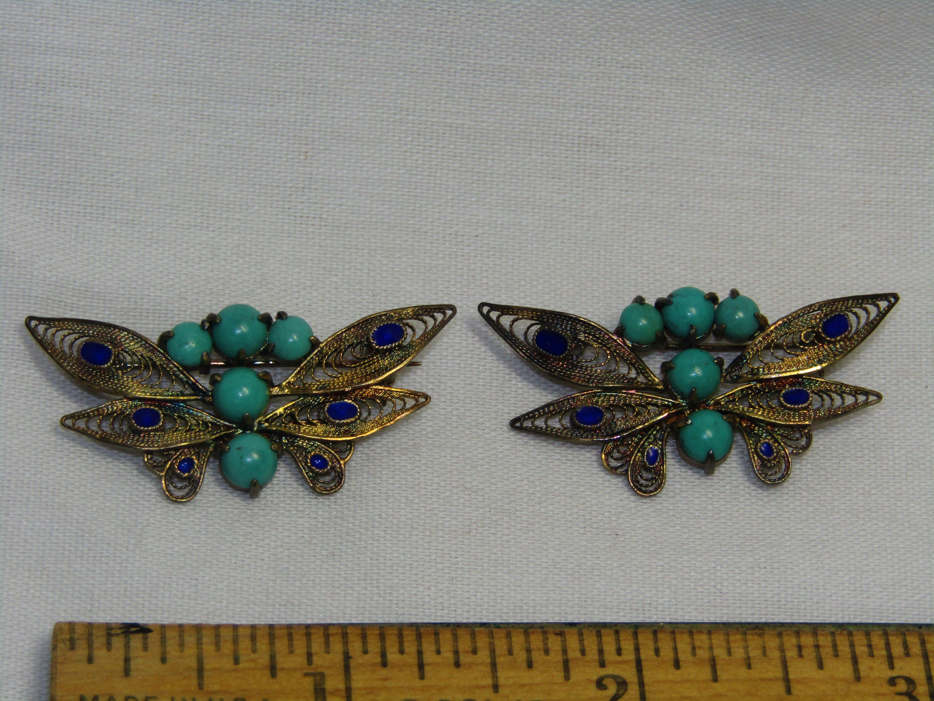 Vintage Pin Brooch Jewelry - Butterfly? Design With