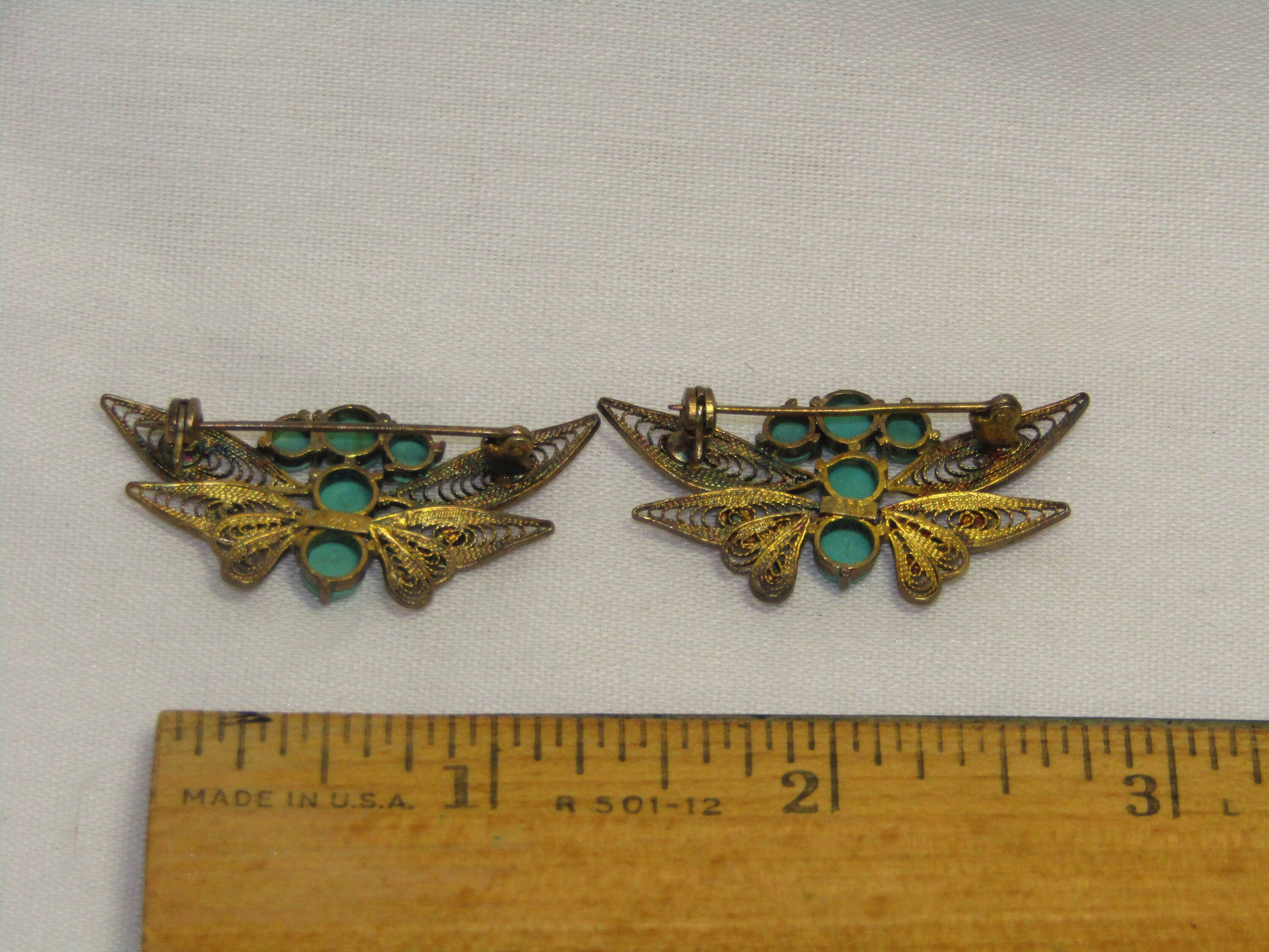 Vintage Pin Brooch Jewelry - Butterfly? Design With