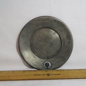 Vintage &#39;1905 25th Reunion&#39; Plate Trophy - InSiCo Pewter 598
