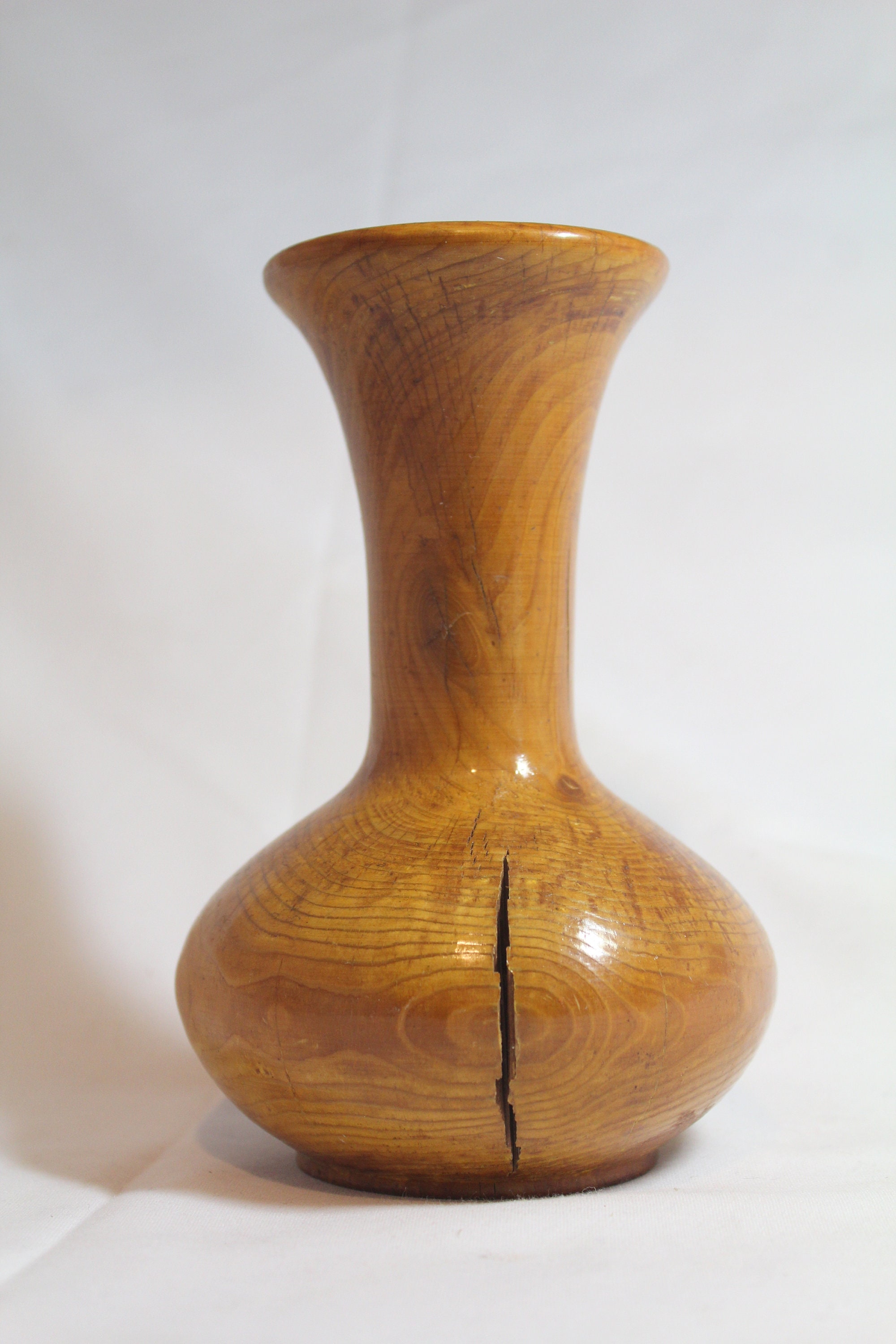 Wooden Turned Vase Lathe Shaped Etsy 日本