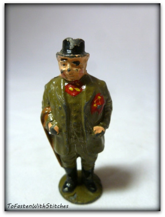 Antique Cast Metal Toy Older / J HILL 