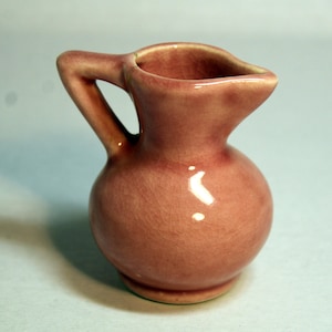 Vintage Miniature Jug/Pitcher Pink No Marking