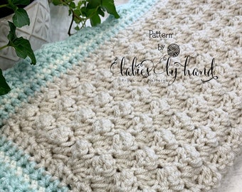 Easy Crochet Pattern Baby Blanket PDF Digital Download  Great Gift for Babies and Toddlers Multiple Sizes in Pattern