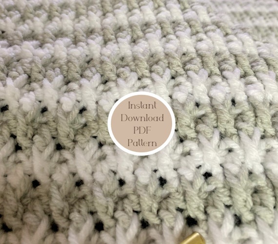 Bernat Textured Grid Baby Crochet Blanket Pattern