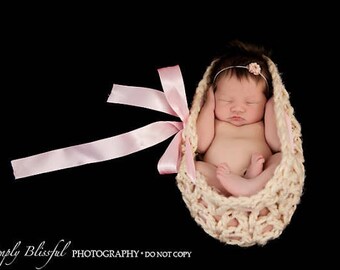 Easy Crochet Pattern PDF INSTAND DOWNLOAD Newborn Photography Egg Cocoon Posing Prop