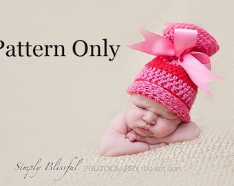 Big Bow Baby Crochet Hat Pattern, Beginner Friendly (PDF Pattern)