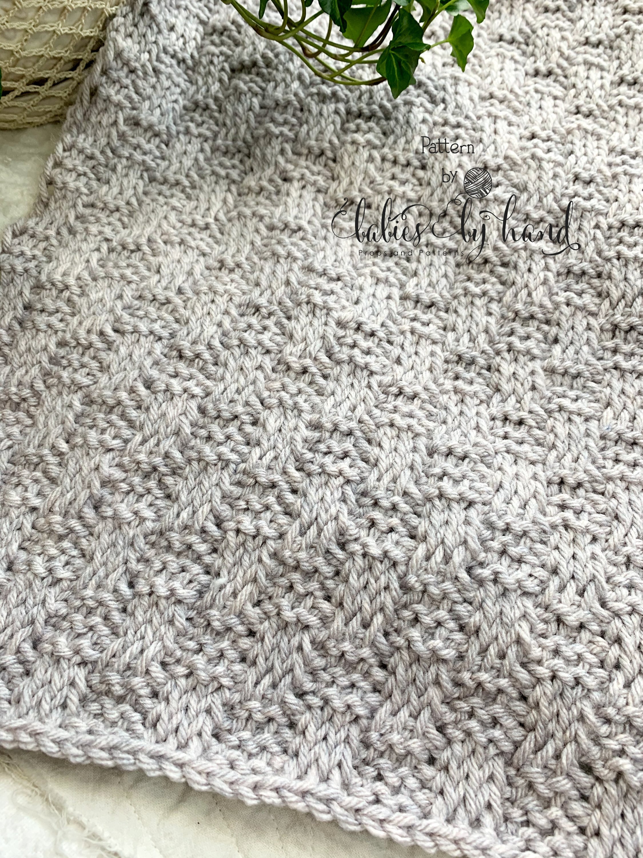 Super Easy Checkered Tunisian Crochet Baby #Blanket / Himalaya