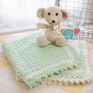 Easy Crochet Pattern Baby Blanket. DOWNLOAD NOW  Makes a Wonderful Baby Shower Gift. Multiple Sizes Available in this Pattern